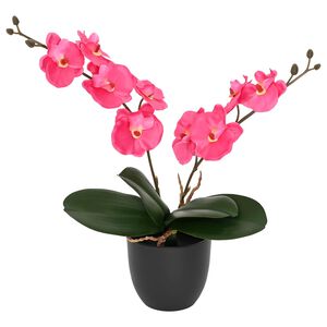 vidaXL Planta de Orqu&iacute;dea Artificial Rojo 36 x 10 x 30 cm