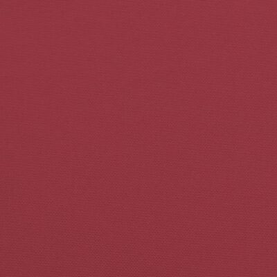 vidaXL Cojines de banco de jardín 2 uds rojo tinto 150x50x7 cm