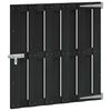 vidaXL Puerta de jard&iacute;n 100 x 100 cm WPC y Aluminio Negro