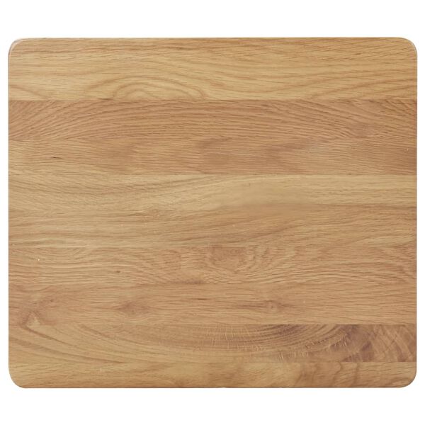 vidaXL Taburetes de barra de cocina 2 unidades madera maciza de roble