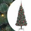 vidaXL &Aacute;rbol de Navidad Artificial Pre-iluminado con Juego de Bolas