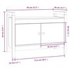 vidaXL Banco de recibidor madera maciza de pino blanco 80x40x60 cm