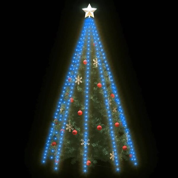 vidaXL Red de luces de &aacute;rbol de Navidad 400 LEDs azul 400 cm