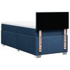 vidaXL Cama box spring con colchón tela azul 100x200 cm