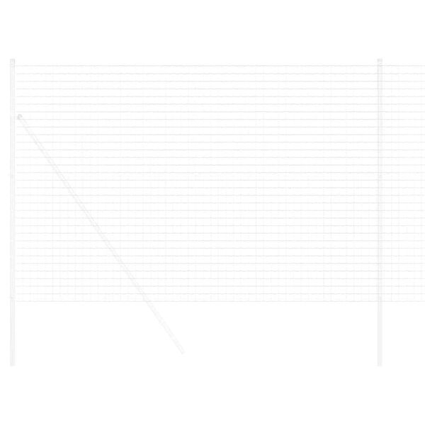 vidaXL Cerca Euro Plateado 1.6 x 10 m