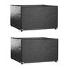 vidaXL Fundas muebles de jard&iacute;n 2 uds 8 ojales cuadrado 132x132x80 cm