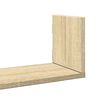 vidaXL Estantes pared 2 uds madera ingeniería roble Sonoma 58x18x18 cm