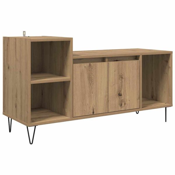 vidaXL Gabinete de TV Roble artesanal 100 x 35 x 55 cm
