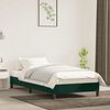 vidaXL Estructura de cama sin colch&oacute;n terciopelo verde oscuro 80x200cm