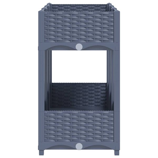 vidaXL Arriate polipropileno 120x40x71 cm