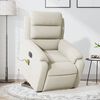 vidaXL Sillón reclinable de masaje eléctrico elevable terciopelo crema
