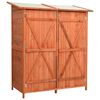 vidaXL Caseta para herramientas de jard&iacute;n abeto macizo 136x75x160 cm
