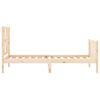 vidaXL Estructura de cama sin colchón madera maciza de pino 100x200 cm