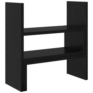 vidaXL Soporte de Escritorio para Monitor Roble Negro 40 x 17 x 41 cm