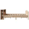vidaXL Cama con estanter&iacute;a sin colch&oacute;n madera maciza de pino 135x190cm