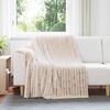 vidaXL Manta Beige 200 x 150 cm Lana