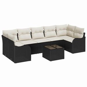 vidaXL Conjunto de sof&aacute; de jard&iacute;n 8 uds. 7-N&uacute;mero de plazas