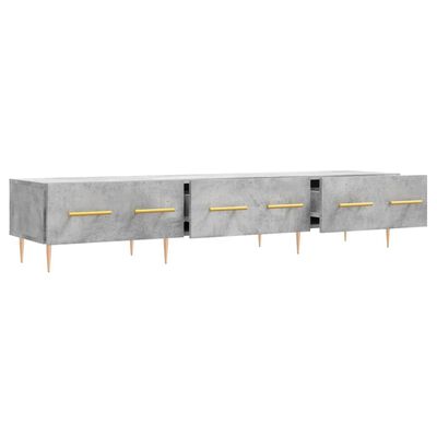 vidaXL Mueble para TV madera de ingeniería gris hormigón 150x36x30 cm