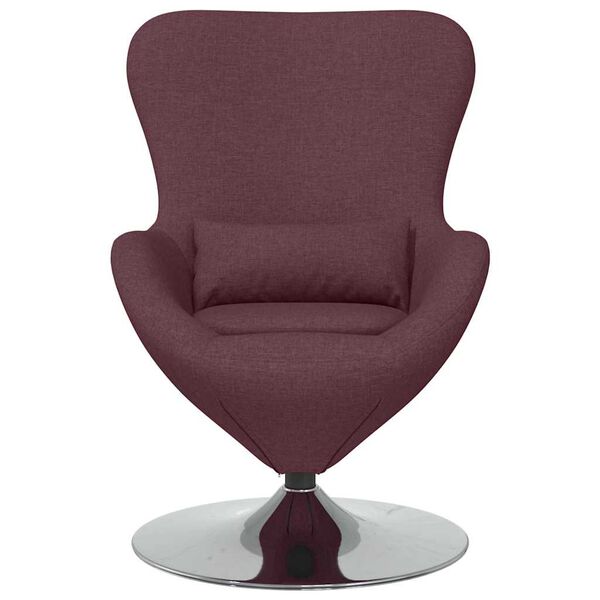 vidaXL Sill&oacute;n huevo Morado 63 x 73 x 90 cm tela