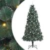 vidaXL &Aacute;rbol de Navidad artificial preiluminado con juego de bolas PET