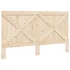 vidaXL Estructura de cama con cabecero madera de pino gris 200x200cm