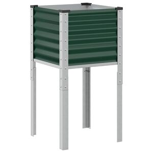 vidaXL Jardinera de jard&iacute;n verde 45x45x88 cm acero