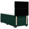 vidaXL Cama box spring con colch&oacute;n terciopelo verde oscuro 100x200 cm