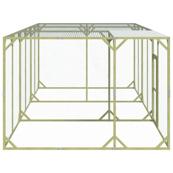 vidaXL Gallinero madera maciza de pino impregnada 600x300x200 cm