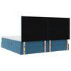 vidaXL Cama con almacenamiento y colch&oacute;n Azul Oscuro 200 x 200 cm