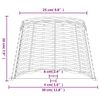 vidaXL Pantalla para l&aacute;mpara mimbre marr&oacute;n &Oslash;30x20 cm