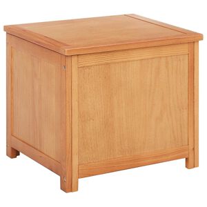 vidaXL Caja de Almacenamiento 50 x 45 x 45 cm Madera de Roble S&oacute;lido