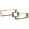 vidaXL Armario de pared madera de ingenier&iacute;a roble Sonoma 158x18x53 cm