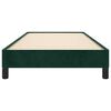 vidaXL Estructura de cama sin colch&oacute;n terciopelo verde oscuro 90x190cm