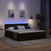 vidaXL Cama con almacenamiento y LED Negro 160 x 200 cm Terciopelo