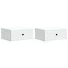 vidaXL Mesita de Noche de Pared 2 uds. 49 x 34,5 x 20 cm