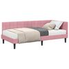 vidaXL Estructura de Cama Esquina con Colch&oacute;n 2 pcs Gris Terciopelo