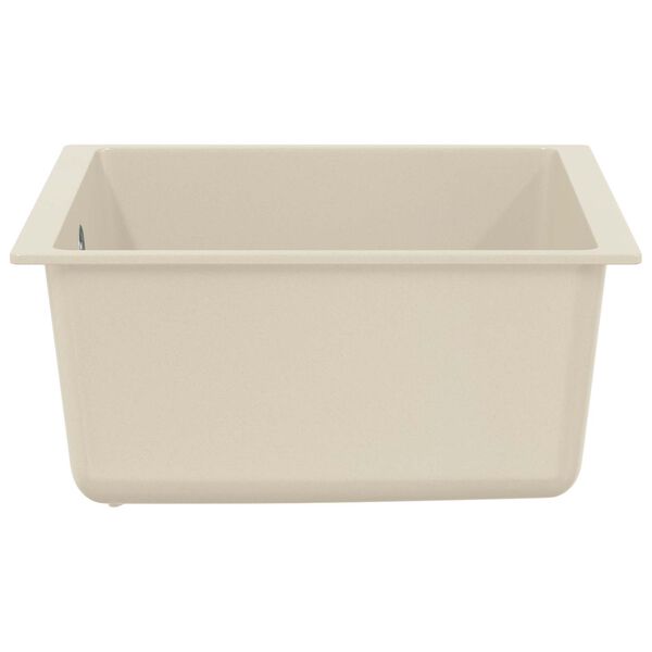 vidaXL Lavabo Beige 430 x 460 mm 80% Cuarzo y 20% Resina
