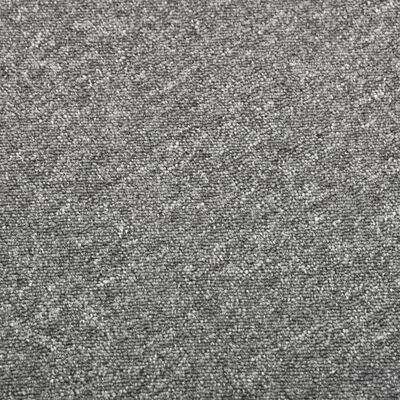 vidaXL Baldosas de suelo de moqueta 20 uds 5 m² 50x50 cm gris