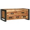 vidaXL Mesa de Caf&eacute; Marr&oacute;n 90 x 50 x 38 cm Madera de Acacia S&oacute;lida