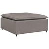 vidaXL Sof&aacute; modular con reposapi&eacute;s, color topo, 100 x 100 x 48 cm