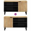 vidaXL Mueble de TV madera maciza mango marr&oacute;n 80x31,5x46 cm
