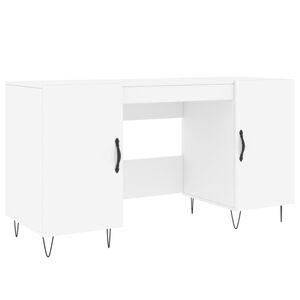 vidaXL Escritorio madera de ingenier&iacute;a blanco 140x50x75 cm