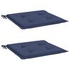 vidaXL Cojines para muebles palets 2 uds tela azul marino 50x50x4 cm