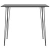 vidaXL Mesa alta y taburetes de bar 5 piezas negro