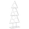 vidaXL &Aacute;rbol de Navidad de metal KUOPIO 60 cm Acero Blanco