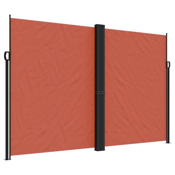 vidaXL Toldo lateral retráctil terracota 220x1000 cm