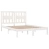 vidaXL Estructura de cama de madera maciza de pino blanca 160x200 cm