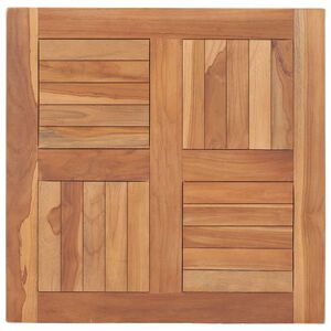 vidaXL Superficie de mesa de madera maciza de teca 60x60x2,5 cm