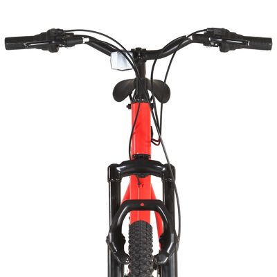 vidaXL Bicicleta montaña 21 velocidades 29 pulgadas rueda 53 cm rojo