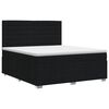 vidaXL Cama box spring con colch&oacute;n Negro 180 x 200 cm Tela
